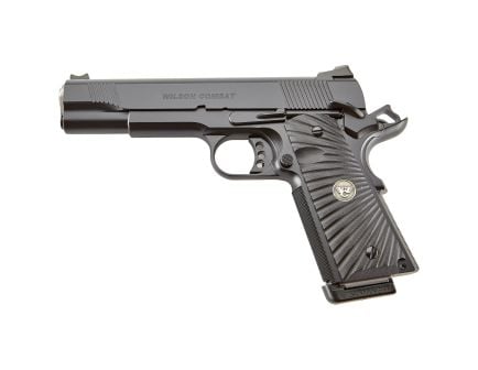 Wilson Combat CQB .45 ACP Pistol, 5" Barrel, Fiber Optic Front Sights, Black - CQBFS45
