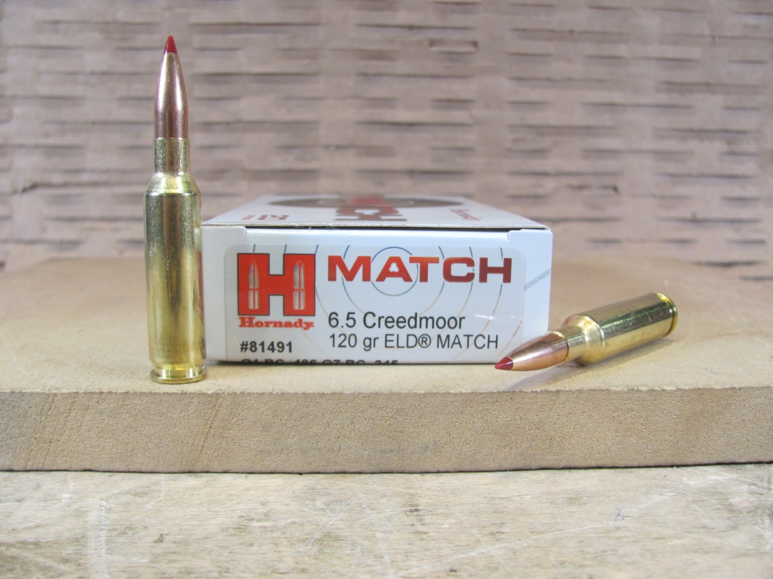200 Round Case – 6.5 Creedmoor 120 Grain Hornady ELD Match Ammo 81491