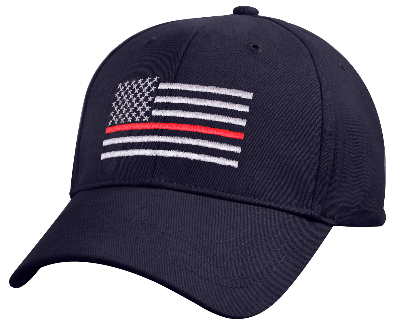 Rothco Thin Red Line Flag Low Profile Cap - Navy Blue