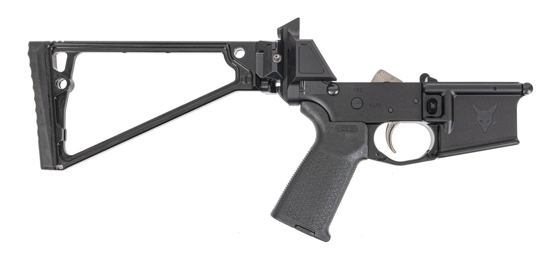 PSA Complete JAKL Rifle Lower with Triangle Stock 300BO MOE EPT, Black