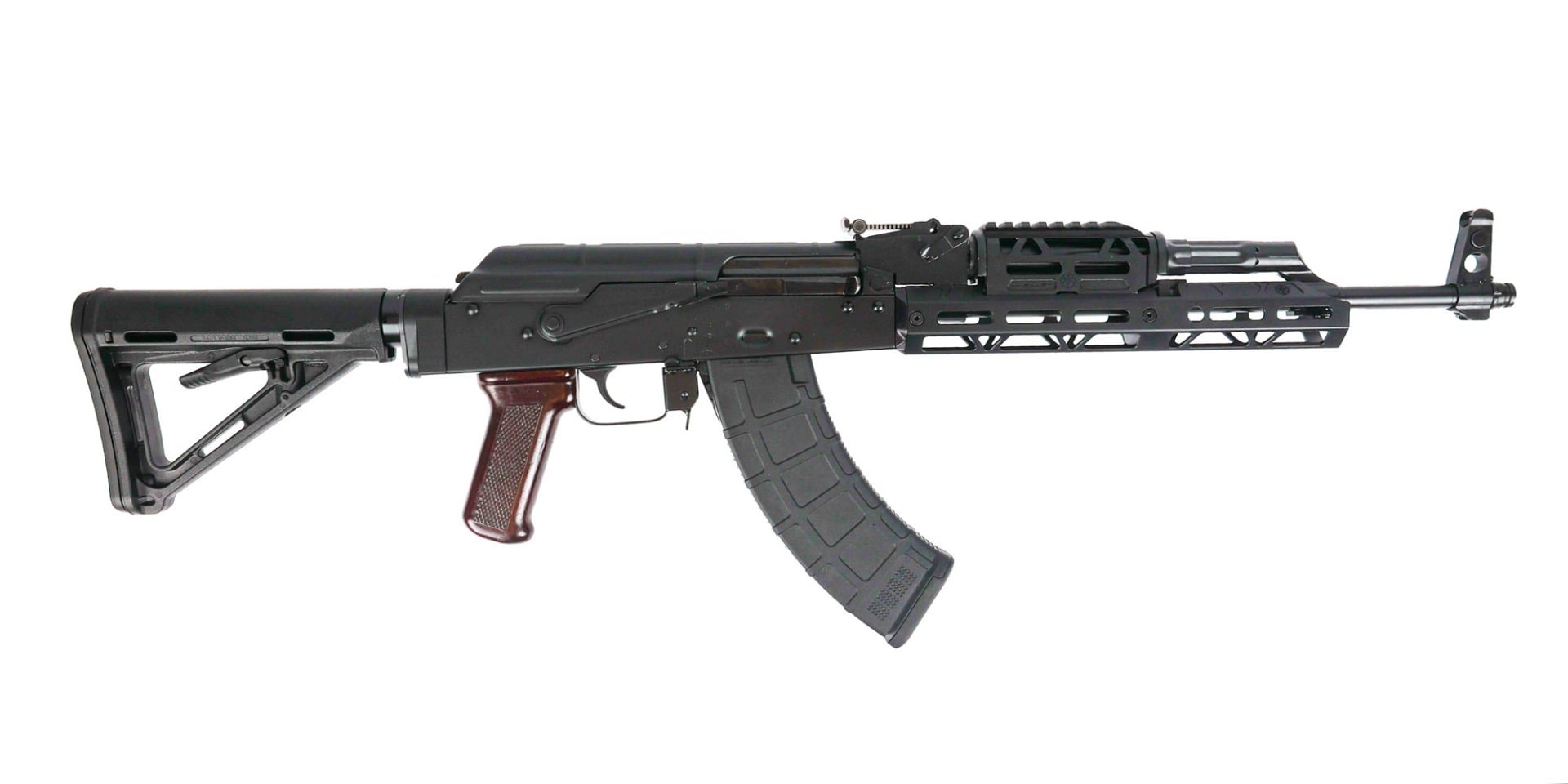 PSAK-47 GF3-R Romanian Kit Build with JL Billet Extended Rail and Magpul M4 Stock