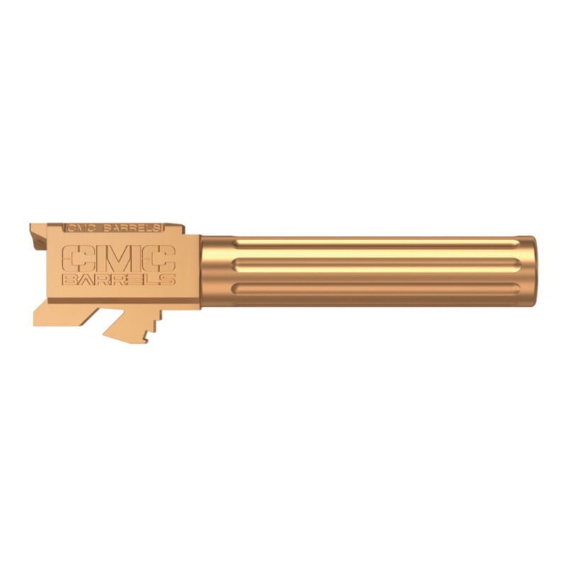 CMC Triggers Match Precision 9mm 4.01" Match Grade Fluted Non-Threaded Barrel, Bronze TiCN - 75524