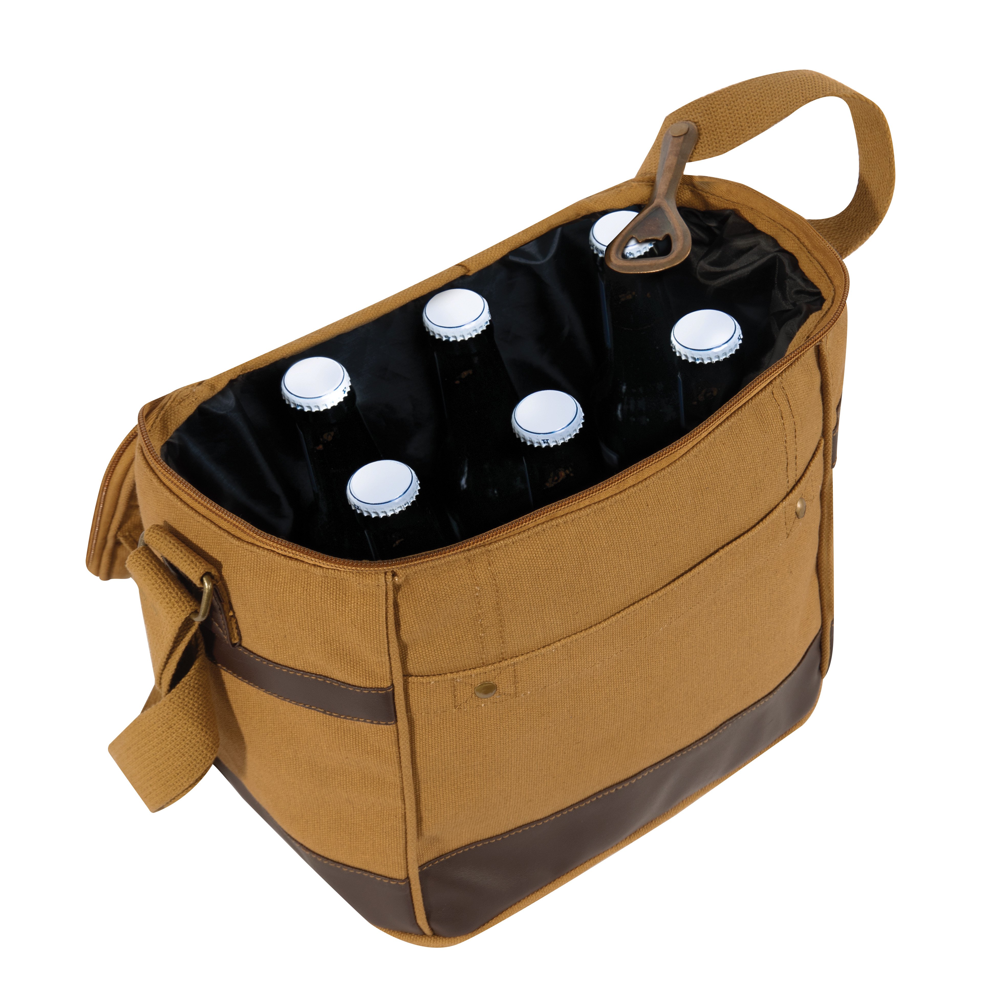 Rothco Canvas Insulated Cooler Bag - Coyote Brown