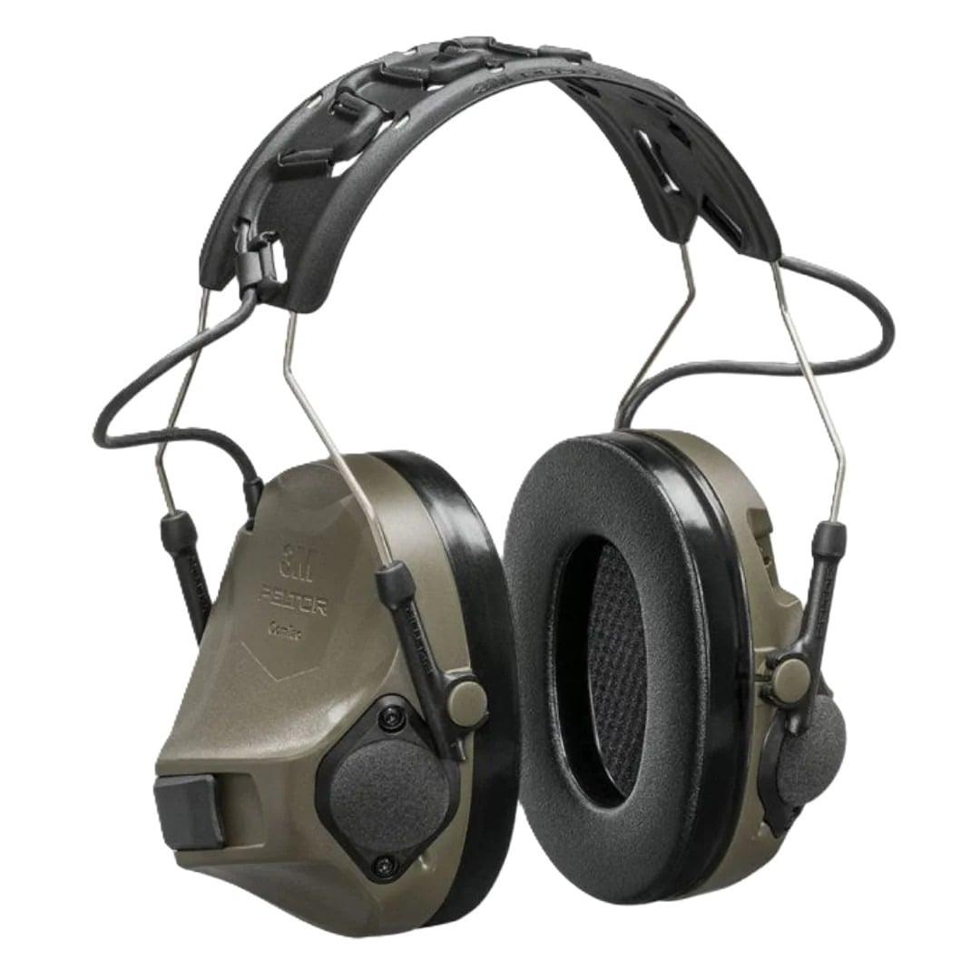 3M Peltor ComTac VIII Hearing Defender 23dB Electronic Earmuff, OD Green