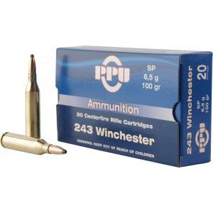 Prvi Partizan PPU PP2432 Standard Rifle 243 Winchester 100 GR Soft Point - 20rd Box