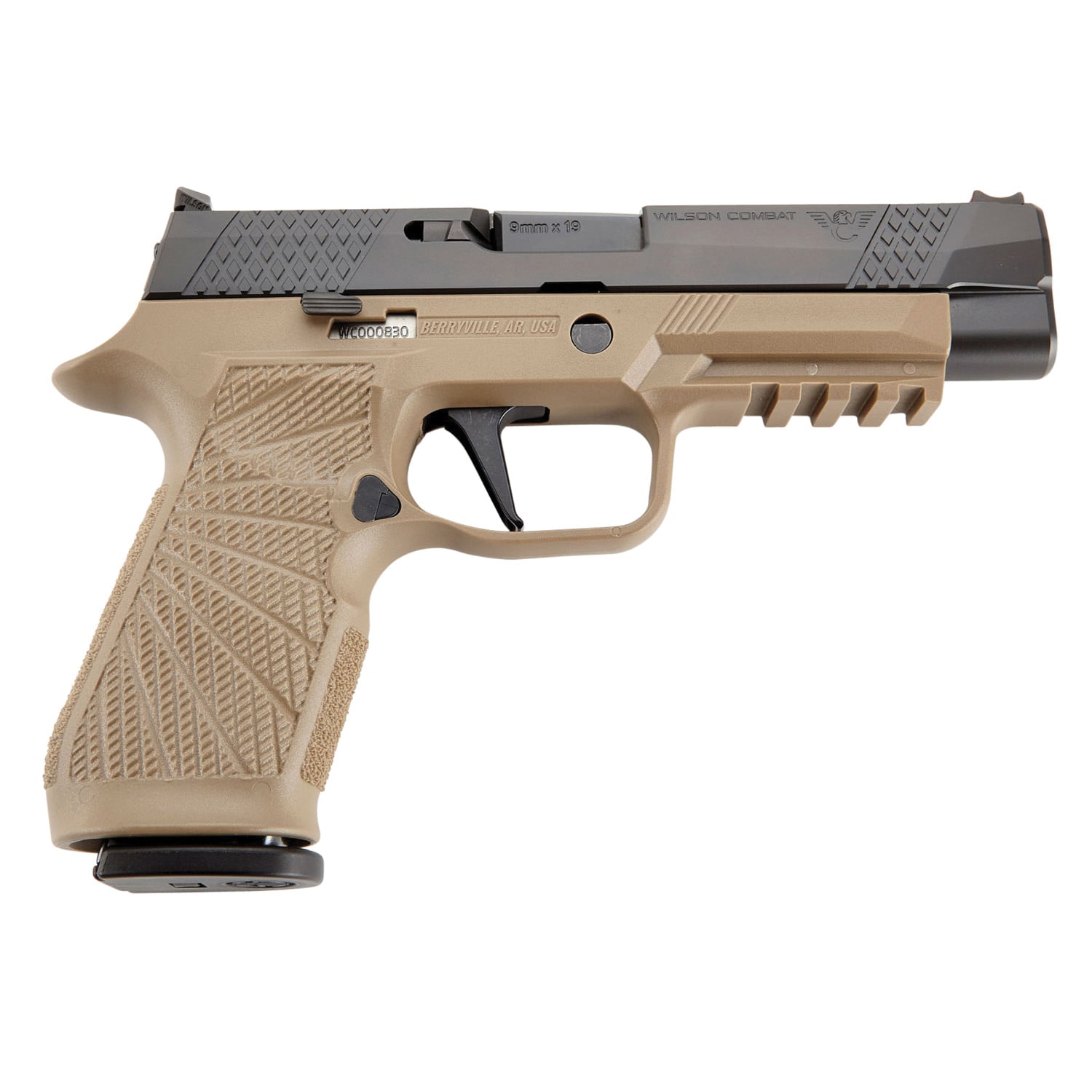 Wilson Combat P320 Action Tuned Straight Trigger 9mm 4.70" 17rds, Tan - SIGWCP320F9TATS