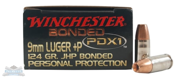 Winchester 9mm+P 124gr PDX1 Ammunition 20rds - S9MMPDB