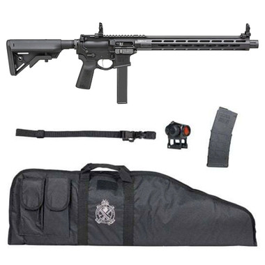 Springfield Armory Saint Victor Carbine 9mm Semi Auto Rifle Gear Up Package - 16" Barrel, 32 Rounds