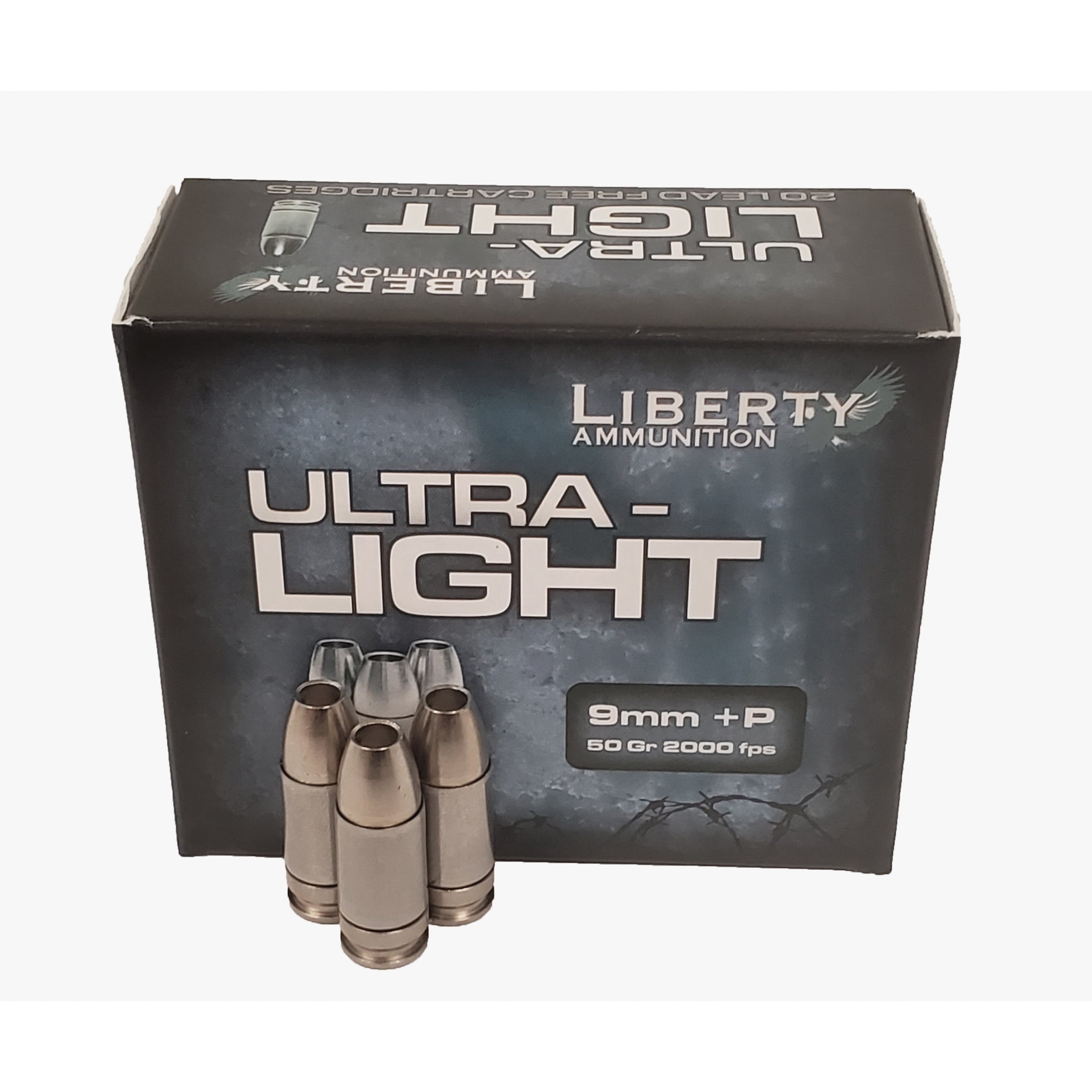 LIBERTY ULTRA LIGHT 9MM +P – 9MM LUGER 50GR HP 20RD 10BX/CS - No Credit Card Fees - Low, flat rate shipping