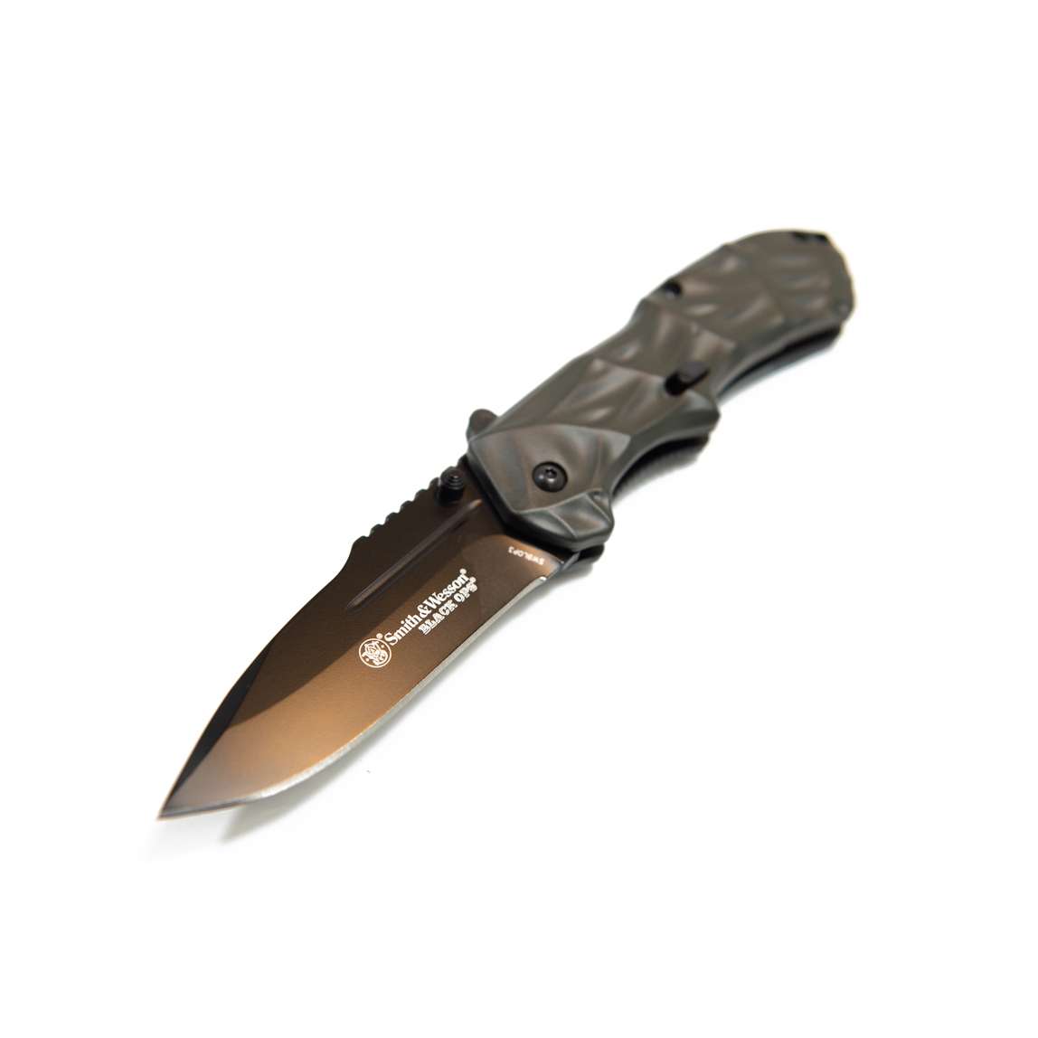 Smith & Wesson 3rd Generation Black Ops M.A.G.I.C. Drop Point Assisted Opening Knife - SWBLOP3CP