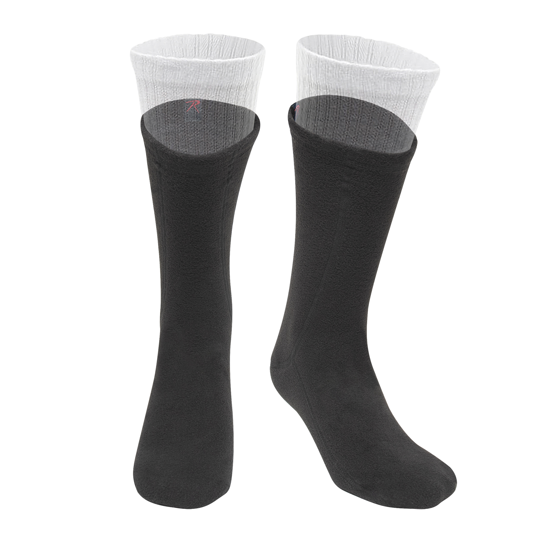 Rothco Polar Fleece Boot Liners - Black, X-Large
