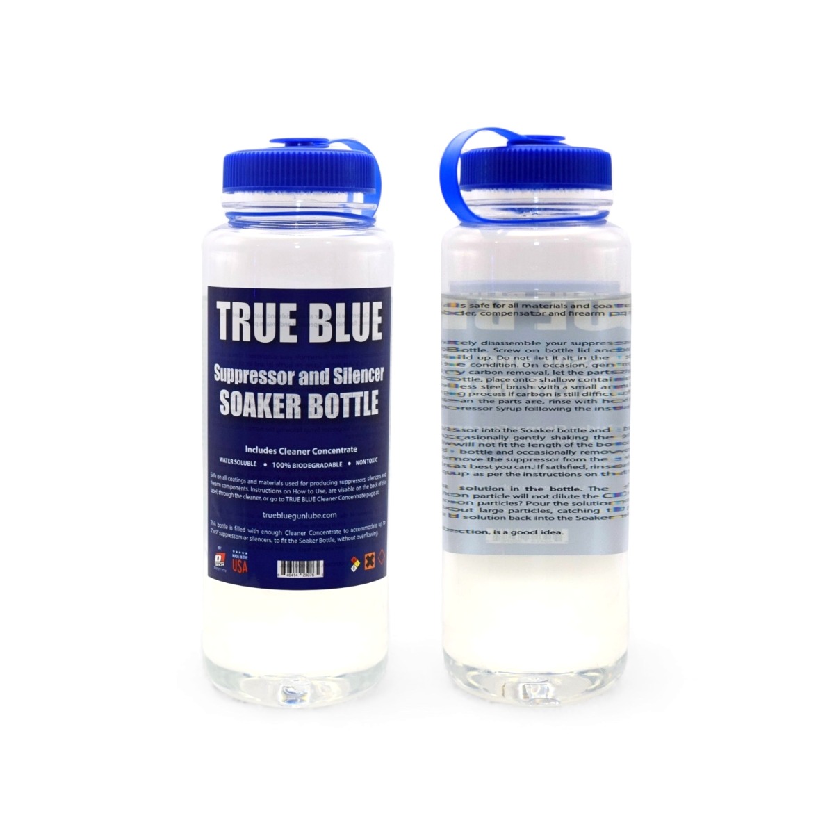True Blue Suppressor Soaker Bottle w/Cleaner Concentrate - GL213-2