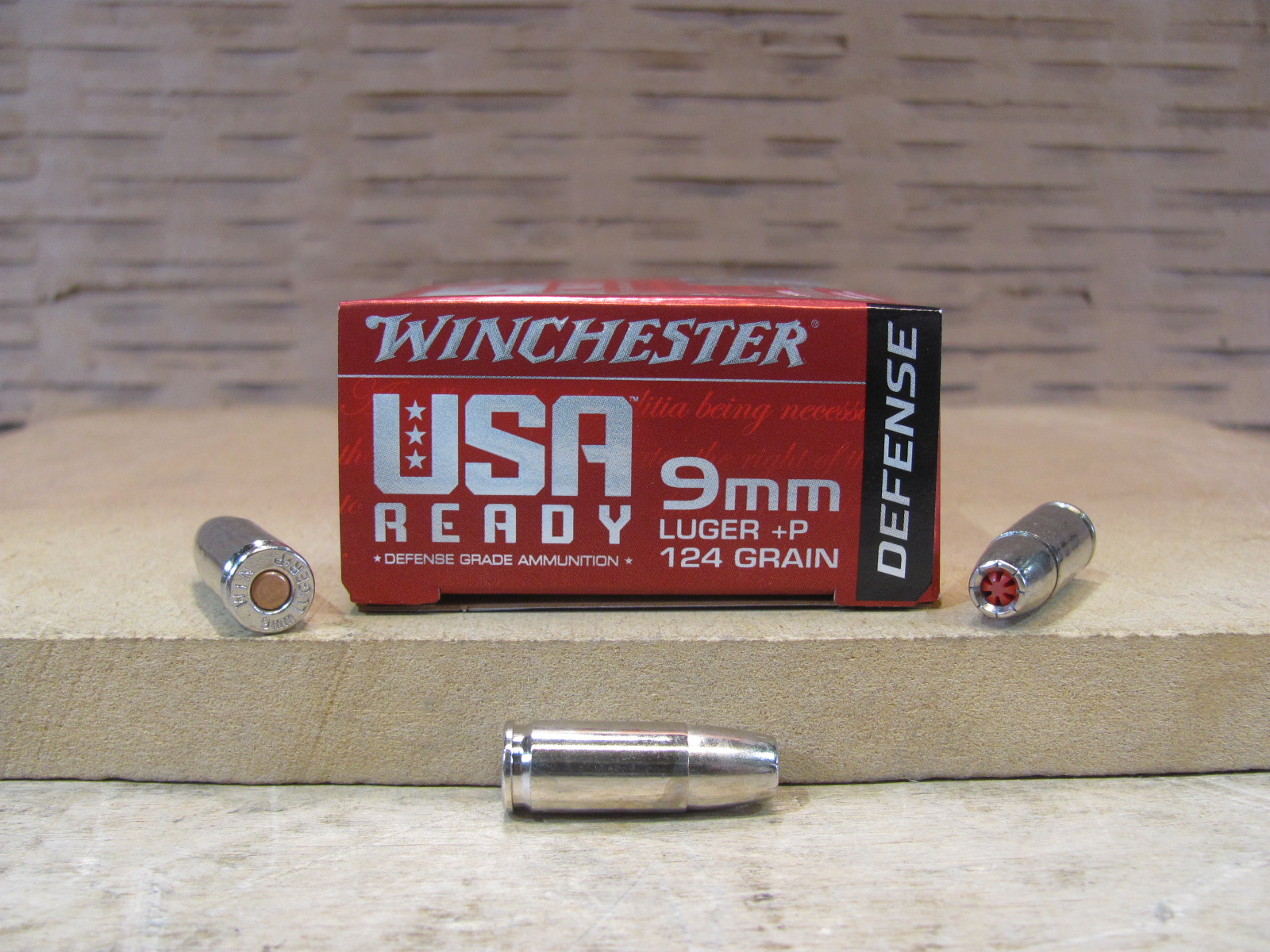 20 Round Box – 9mm Luger 124 Grain Hollow Point +P Winchester Ammo – RED9HP