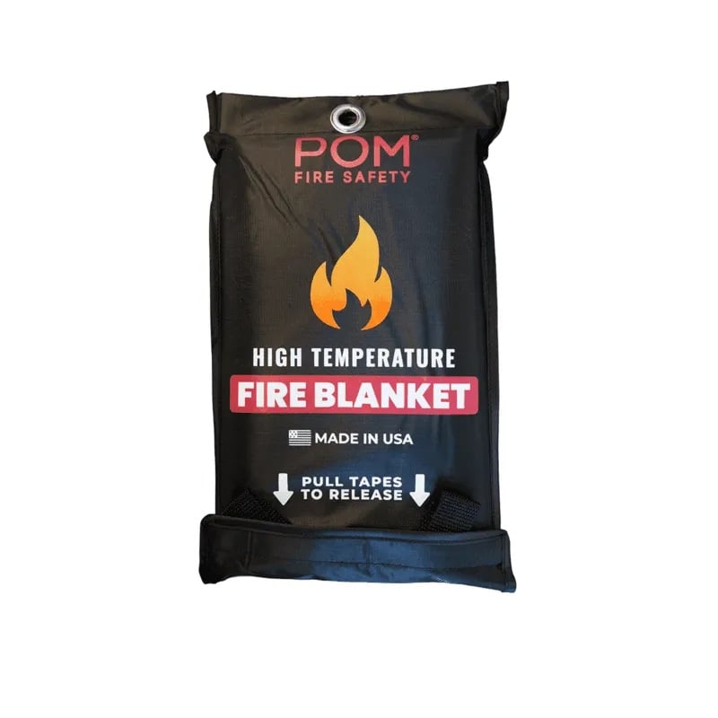POM Emergency Fire Blanket, Grey - PFB-40-GRY
