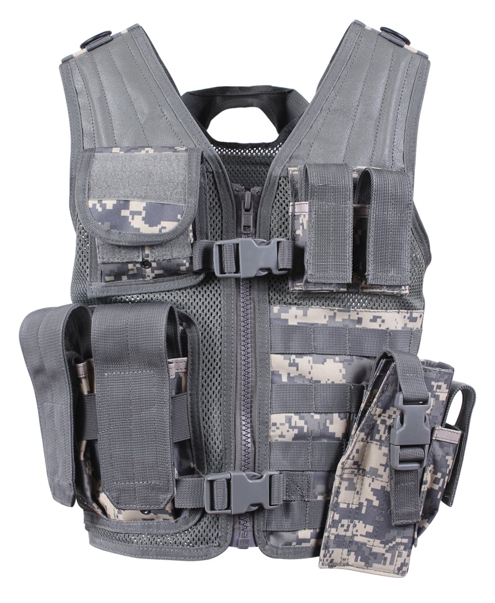 Rothco Kids Tactical Cross Draw Vest - Acu Digital Camo