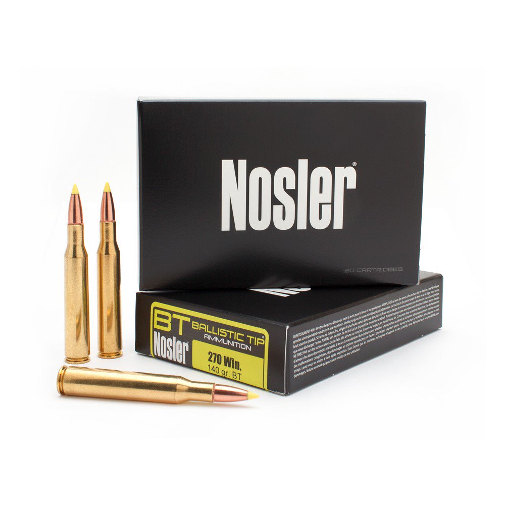 NOSLER 270 WIN 140GR – BALLISTIC TIP 20RD 10BX/CS - No Credit Card Fees - Low, flat rate shipping