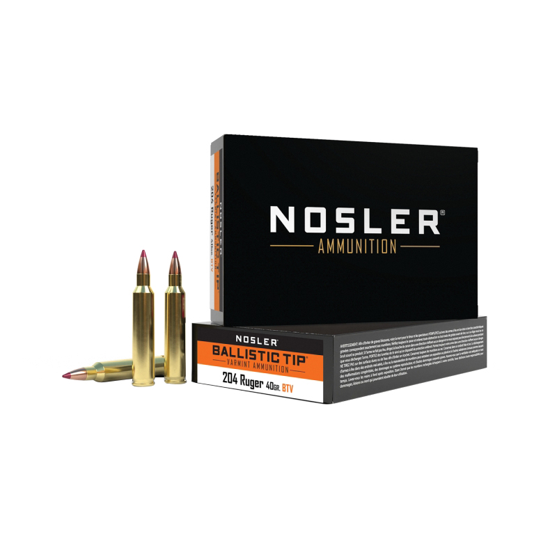 Nosler Ballistic Tip Varmint .204 Ruger 40 gr BTPT 20rds