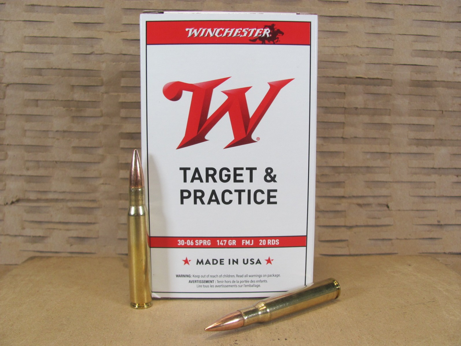 200 Round Case – 30-06 Springfield Winchester Mil-Spec 147 Grain FMJ Ammo – USA3006