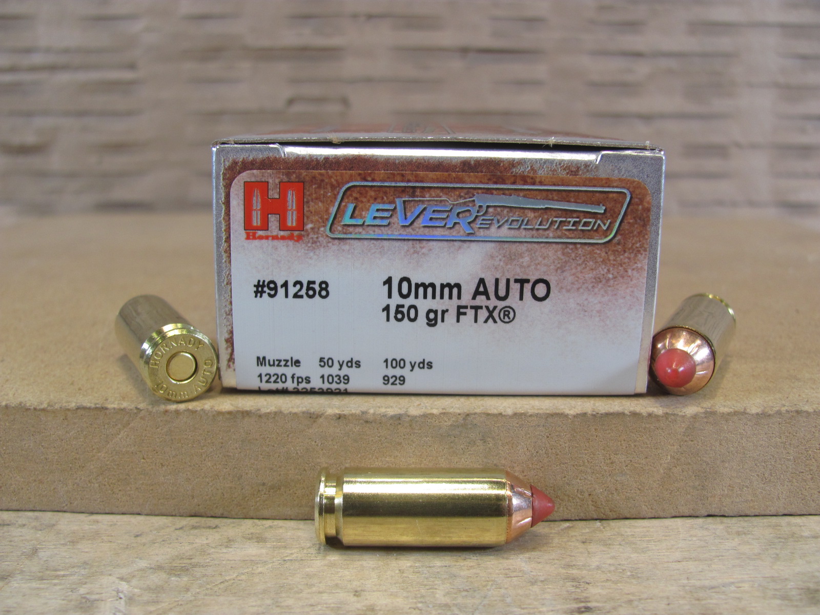 200 Round Case- 10mm Auto 150 Grain FTX Hornady Lever Evolution Ammo – 91258