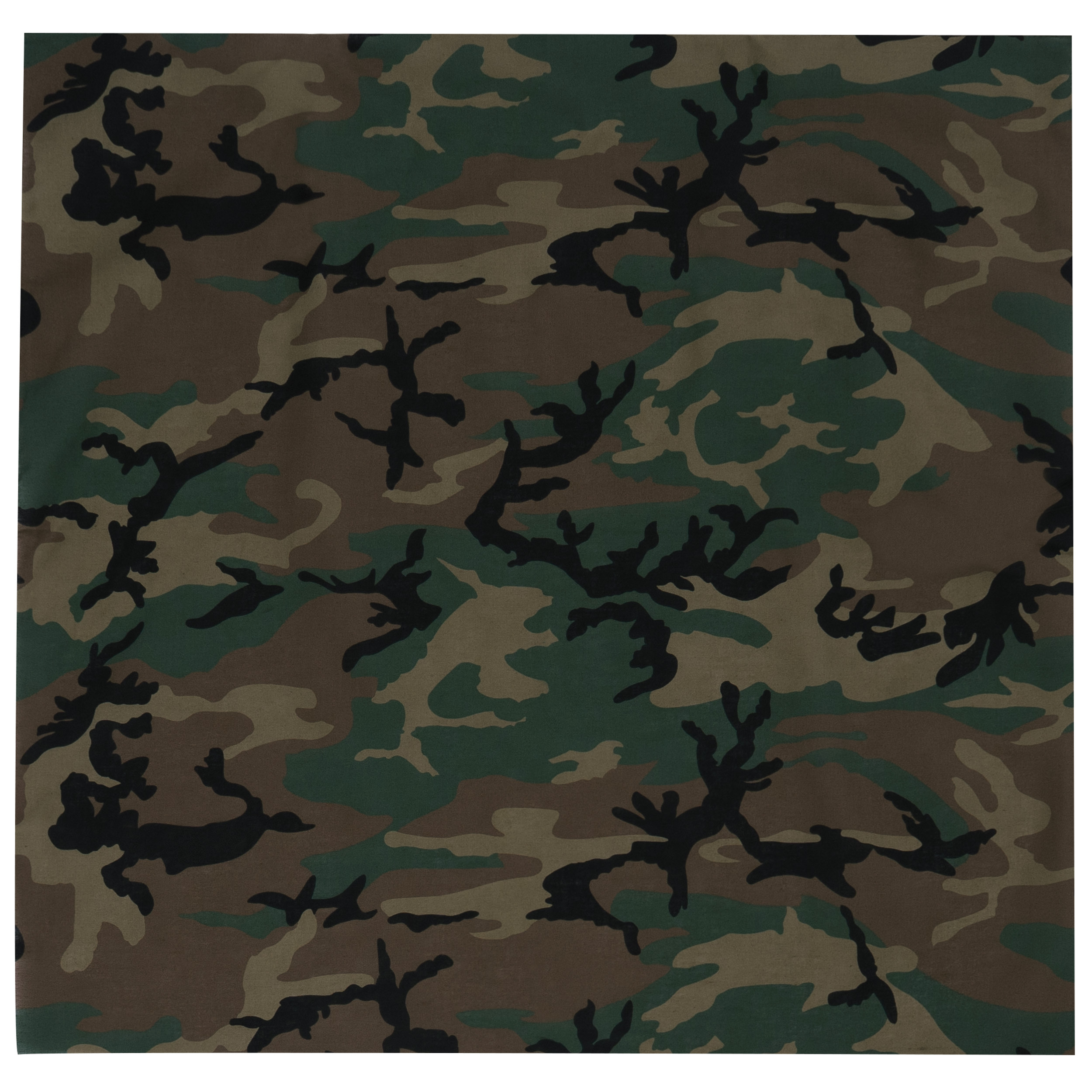 Rothco Large Camo Bandana 27 X 27 Inch - Woodland Camo