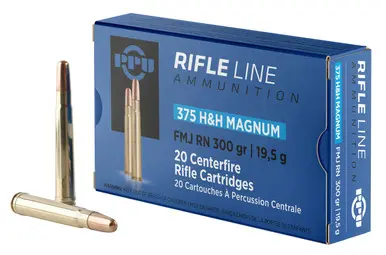 Prvi PPU 375 H Mag Ammunition PP375F 300 Grain Full Metal Jacket 10 Rounds