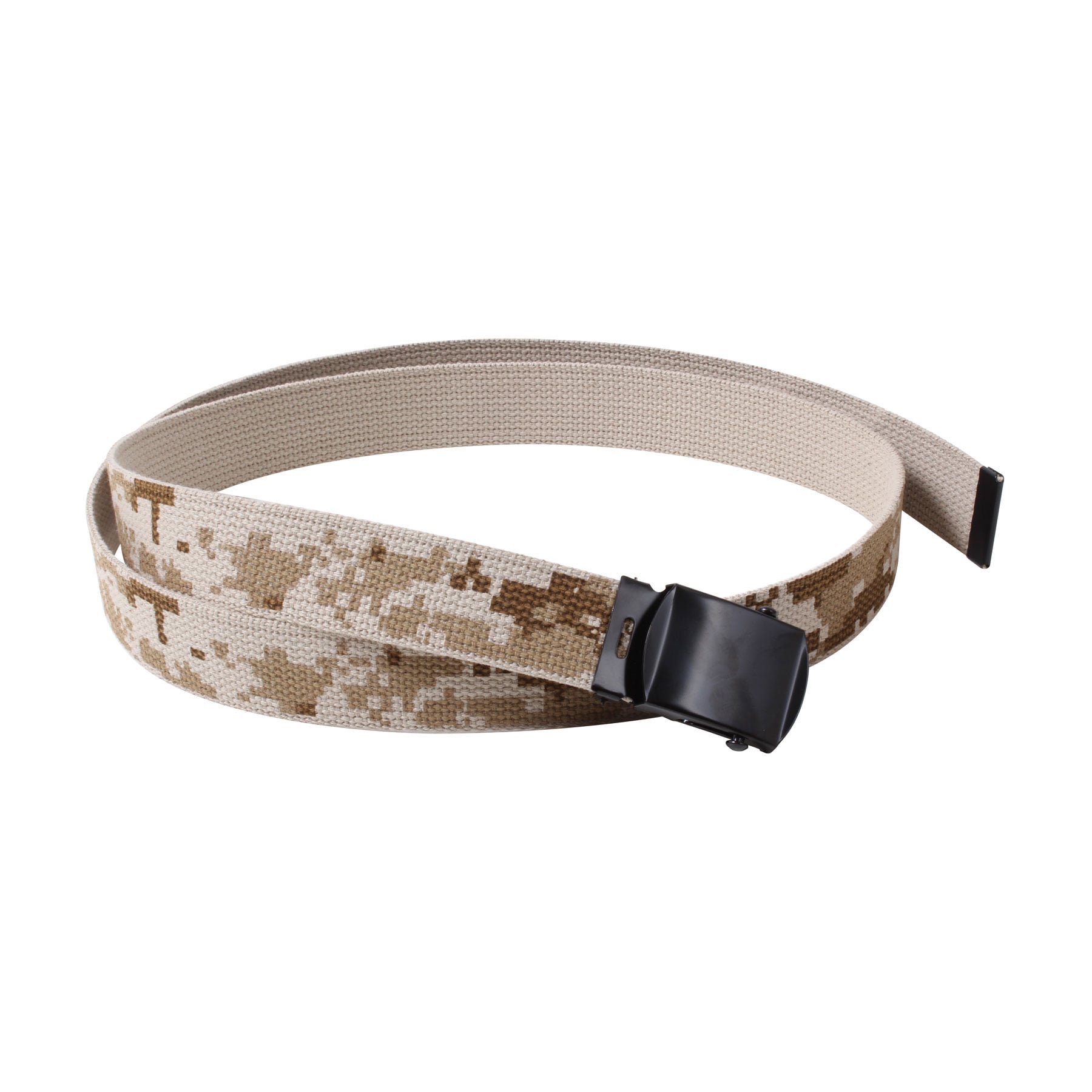 Rothco Camo Reversible Web Belt - Desert Digital - Tan, 54 In