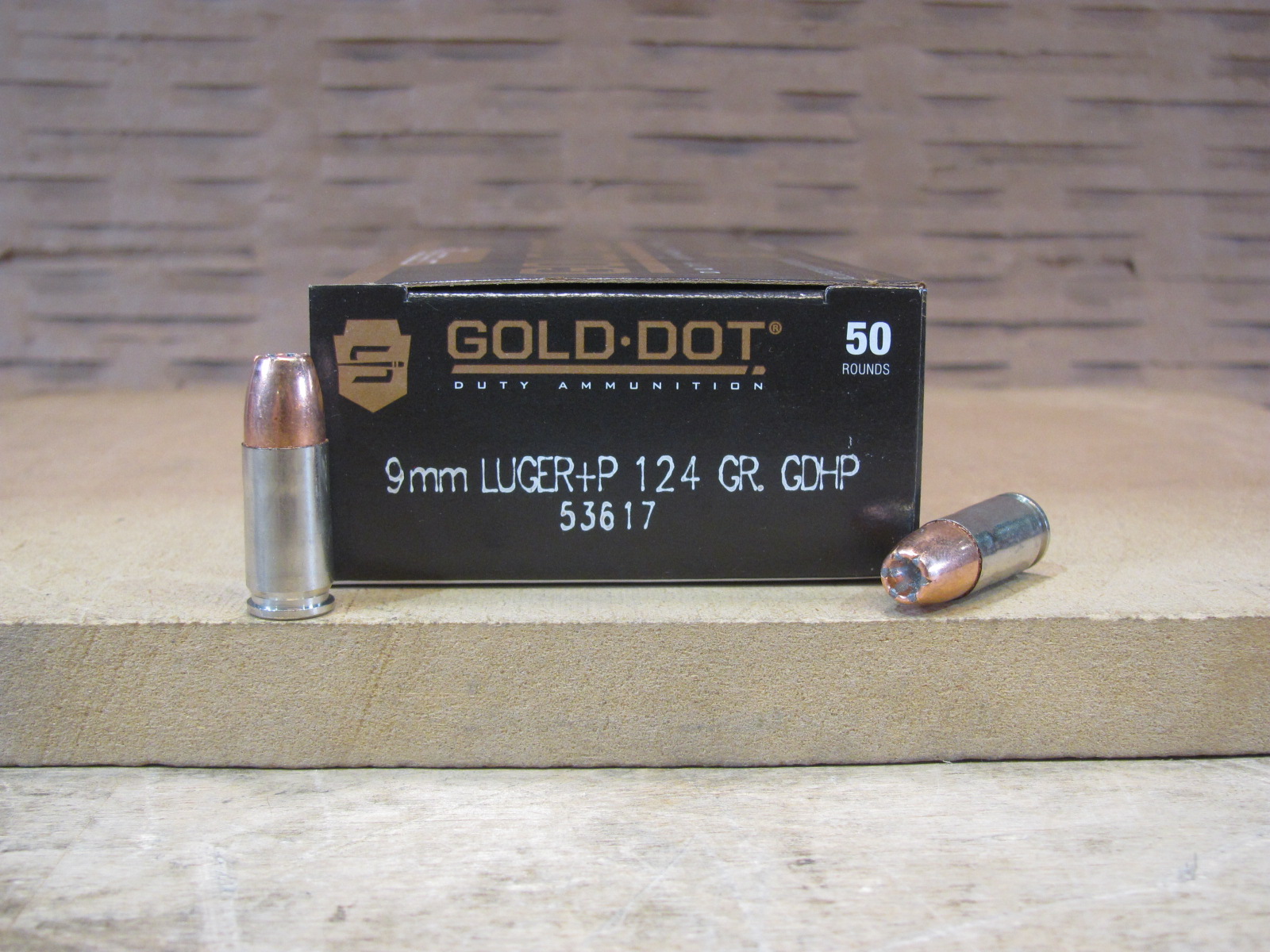 1000 Round Case – 9mm Luger +P Speer Gold Dot 124 Grain LE Hollow Point Ammo – 53617