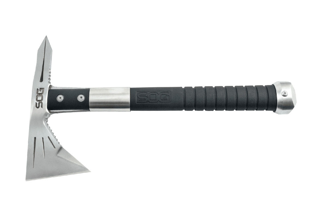 SOG Mini Voodoo Hawk Tomahawk w/Pommel, Satin - F182N-CP