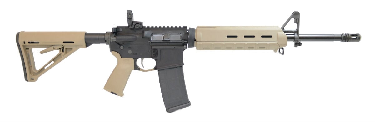 PSA PA-15 16" Nitride A2 Mid-Length 5.56 NATO MOE EPT AR-15 Rifle, FDE