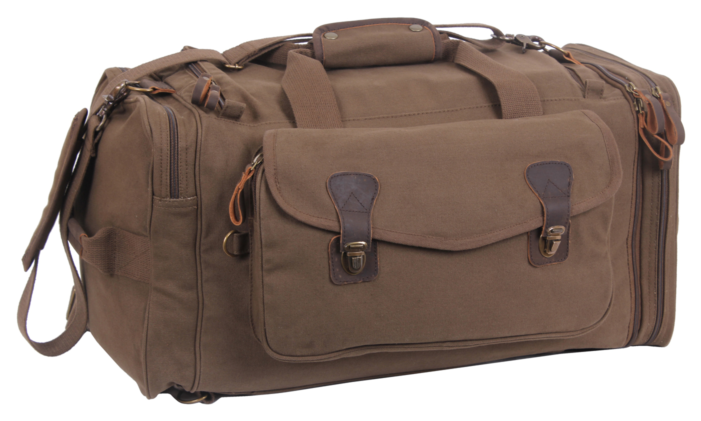 Rothco Canvas Extended Stay Travel Duffle Bag - Brown