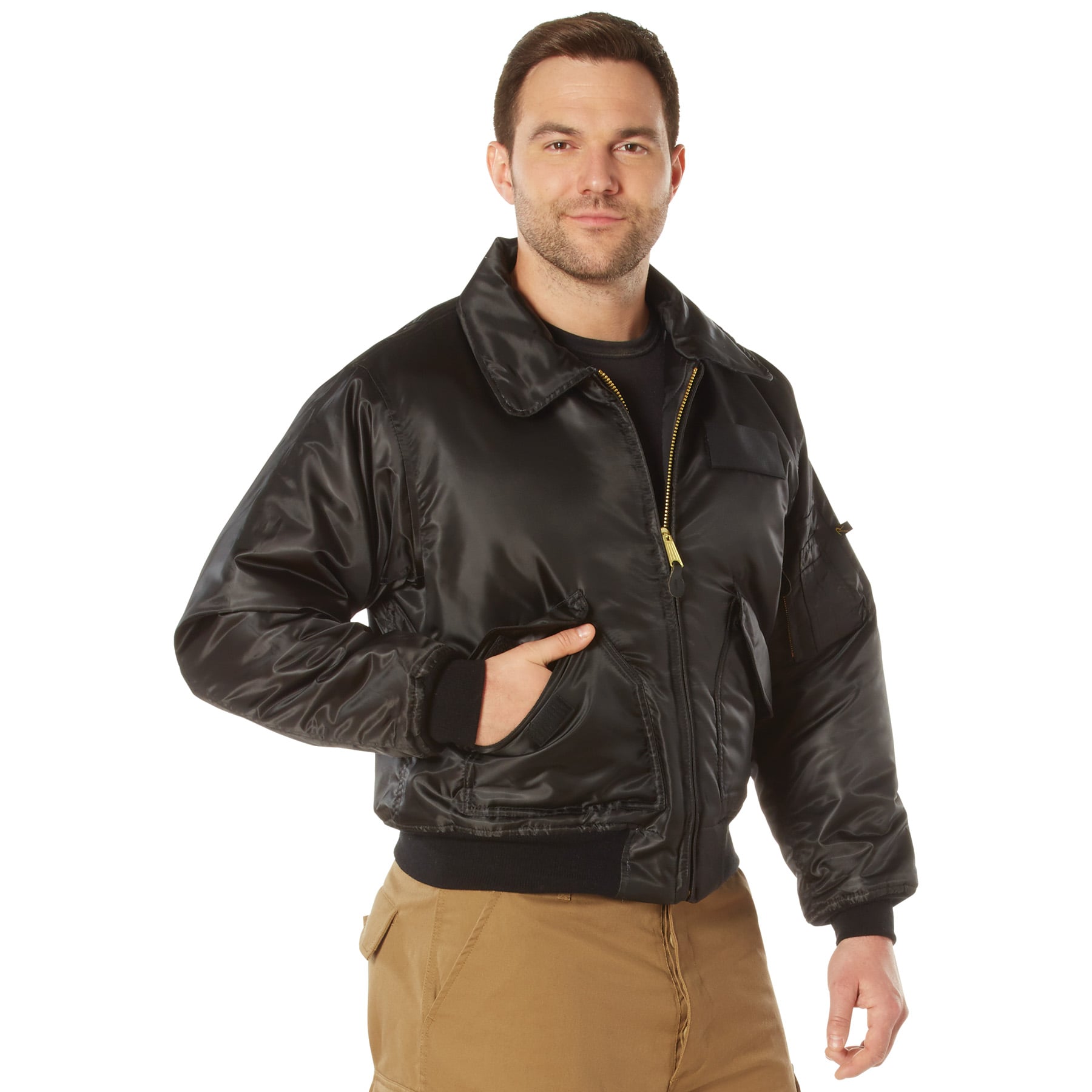 Rothco Cwu-45P Flight Jacket - Black, Medium