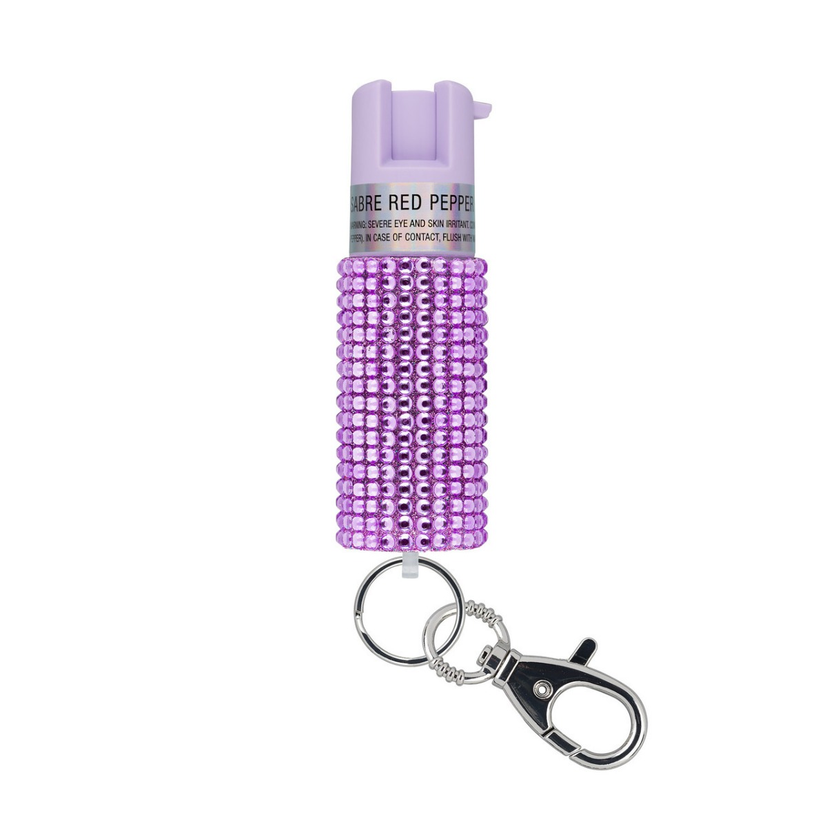 Sabre Jeweled Pepper Spray w/ Key Ring, Lavender - KR-J-LV-02
