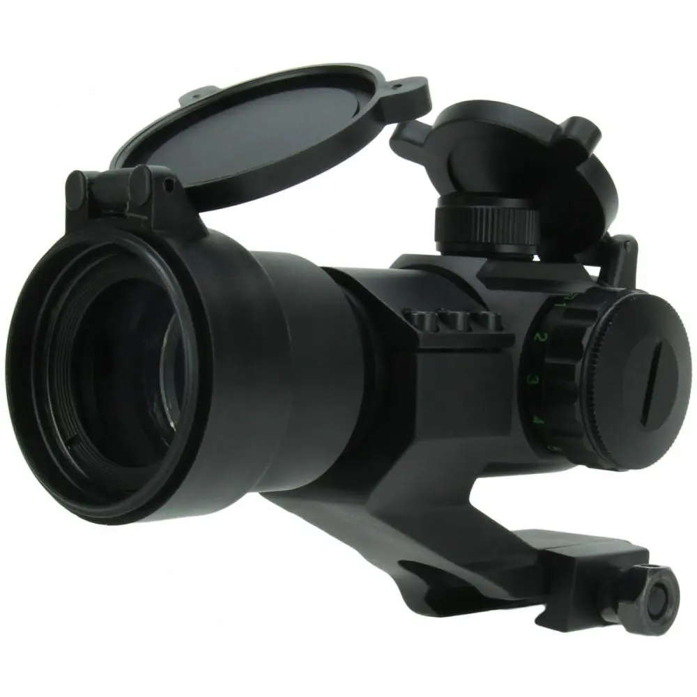 TacFire Red/Green Dot Sight 1x30 Dual Illum. Black with Cantilever Mount