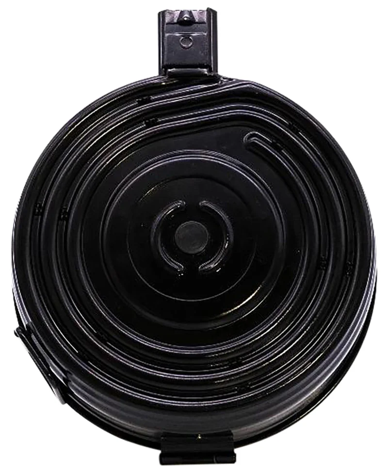Kci Usa Inc KCIMZ004S AK-47 75rd Drum 7.62x39mm Black Steel Fits AK-47/AKM Platform