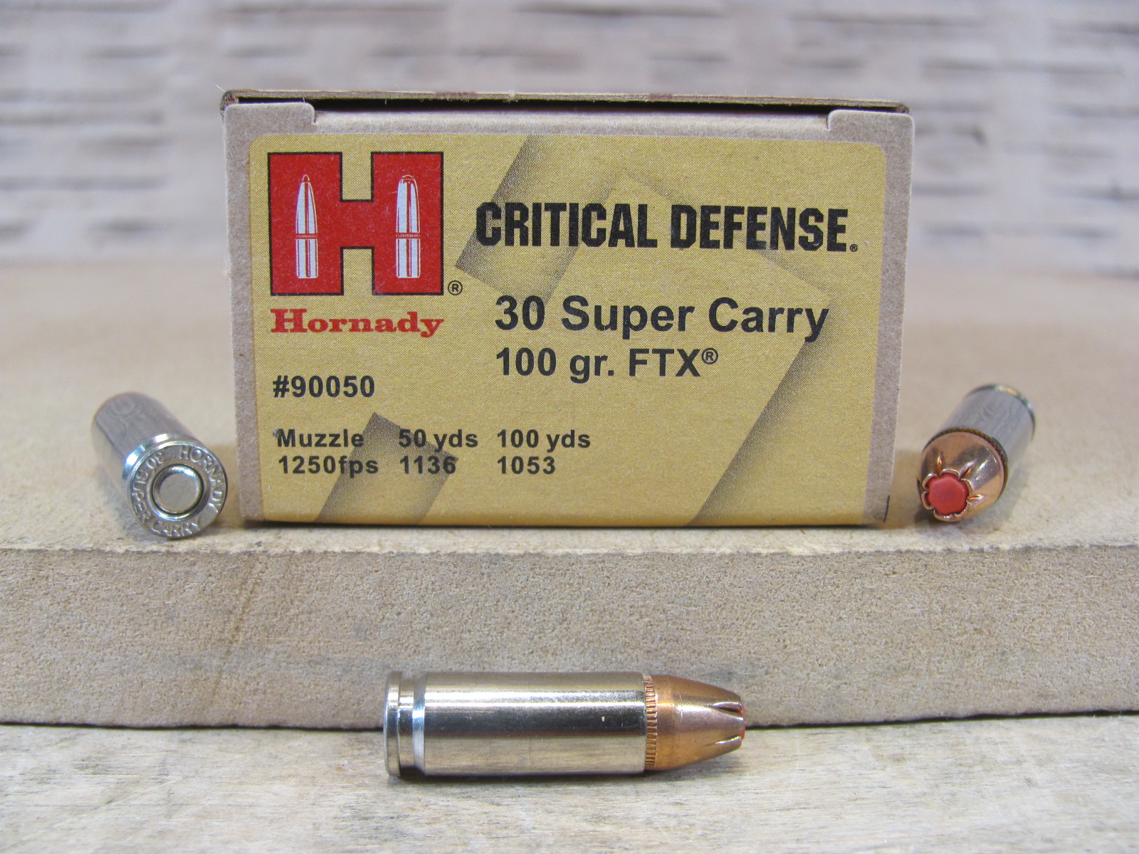 20 Round Box – 30 Super Carry 100 Grain FTX Hornady Critical Defense Ammo – 90050