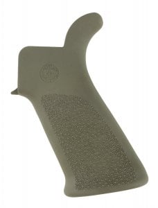 Hogue AR Platform OverMolded Grip, OD Green, Beaver Tail