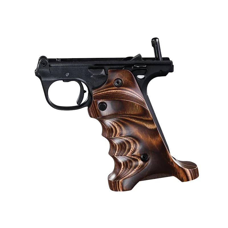 Volquartsen Laminated Grip Fits Ruger Mark IV 22/45, Brown
