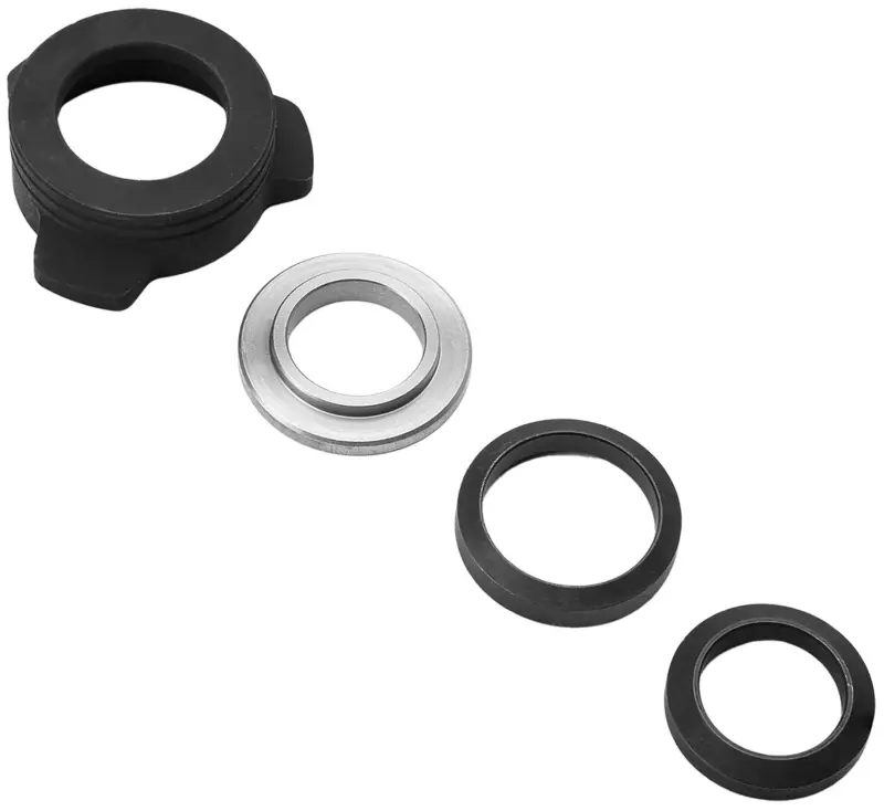 Strike Industries BSOPPRESSORUBASE Oppressor Universal 3-Lug QD Base Set Black/Silver 1/2" 5/8" Threaded Barrels
