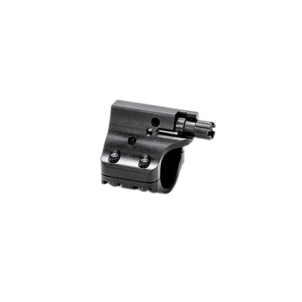 JP Enterprises D2 2-Piece Low-Profile Adjustable Gas Block w/Detent Adjustment 0.88", Black