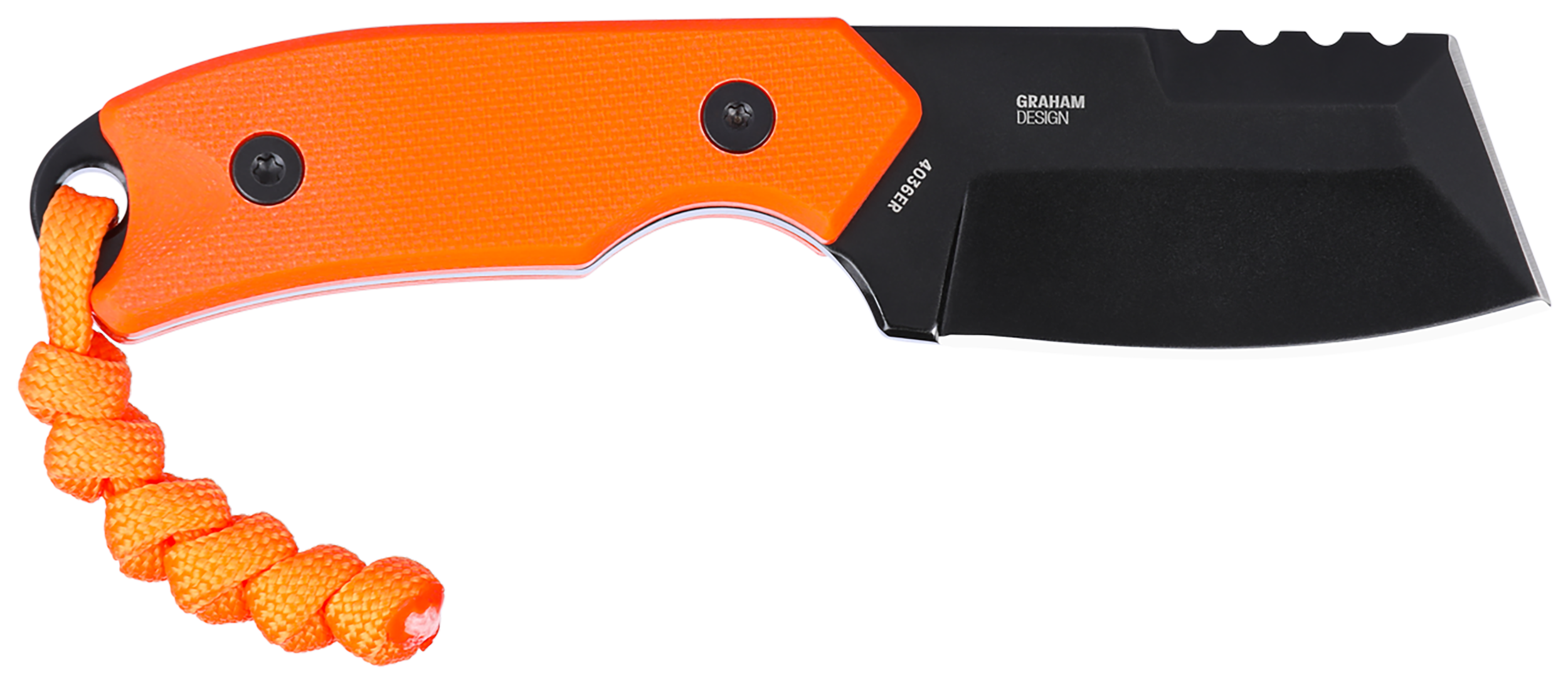 Columbia River Knife & Tool (Crkt) CRKT - 4036ER - Razel Compact EDC 2.32 Fixed Chisel Part Serrated Orange Knife