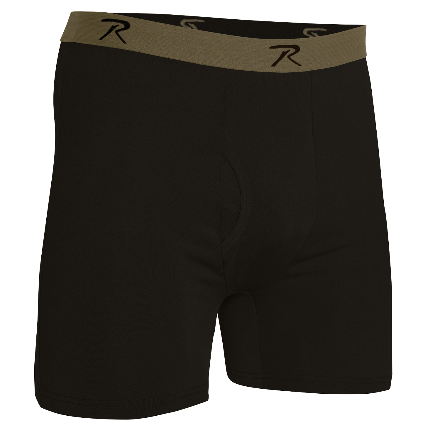 Rothco Moisture Wicking Performance Boxer Shorts - Black, Medium