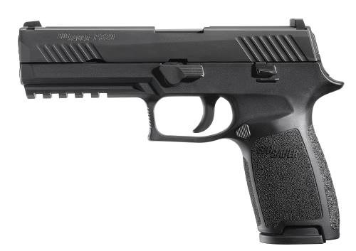 Sig Sauer P320 Fullsize 9mm Pistol, Black Contrast Sights - 320F-9-B