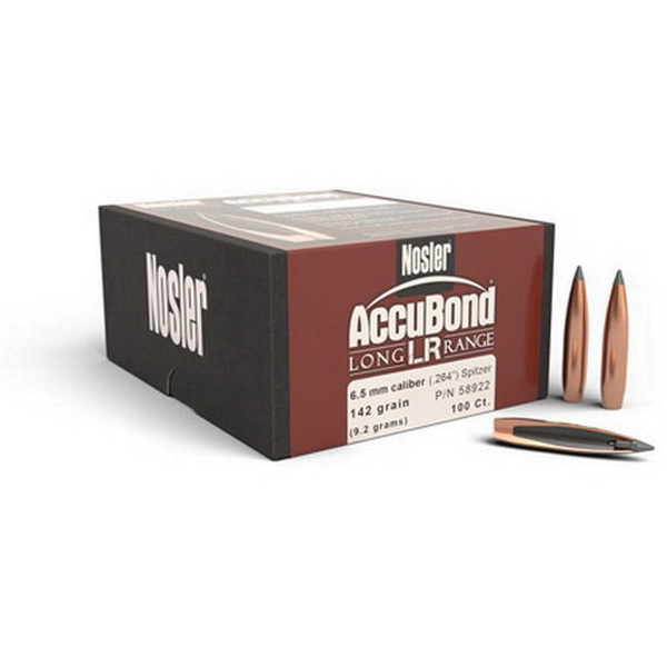 Nosler AccuBond Long Range .338 300 gr SBT Rifle Bullet, 100/box - 58518