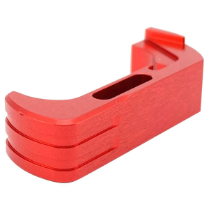 Cross Armory CRG5MCRD Magazine Catch  Extended Glock 17,19,22,23-24,26,27,29,31-34 Gen4-5 Handgun 7075-T6 Aluminum Red Anodized