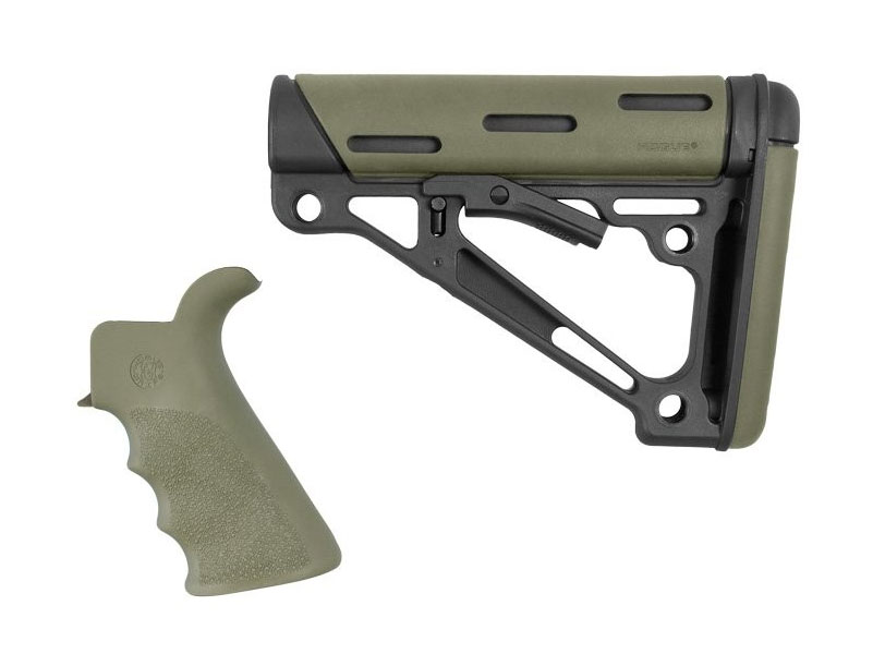 Hogue AR-15/M-16 Grip and Collapsible Buttstock 2-Piece Kit, OD Green - 15256