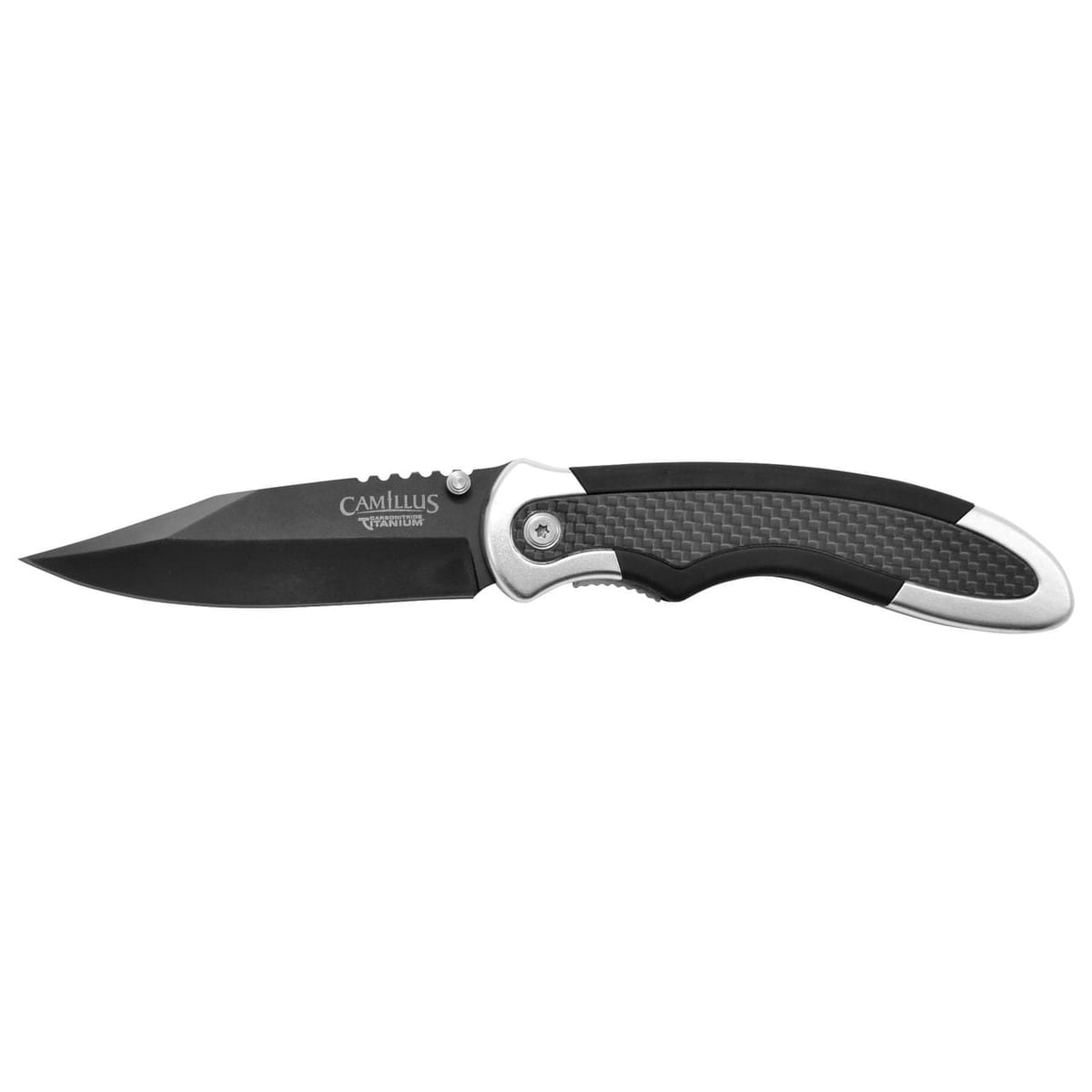 Camillus Chameleon Folding Drop Point Knife, Black - CAM-19079