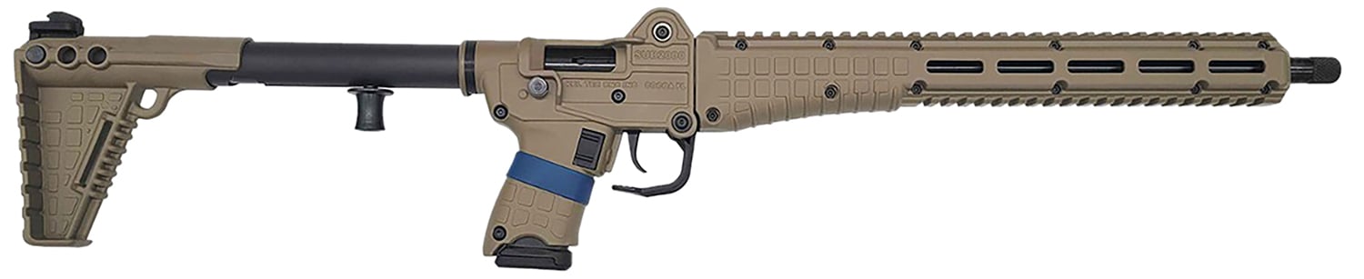 Kel-Tec SUB-2000 Gen 3 Carbine – Tan | 9mm | 16″ Barrel | Accepts G19 & G17 Mags | 10rd - No Credit Card Fees - Low, flat rate shipping