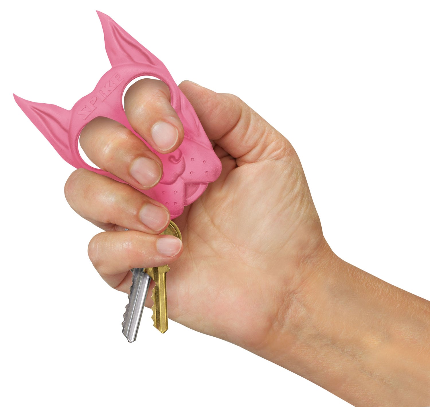 PS Products Spike Self Defense Keychain, Pink - SPIKEPK
