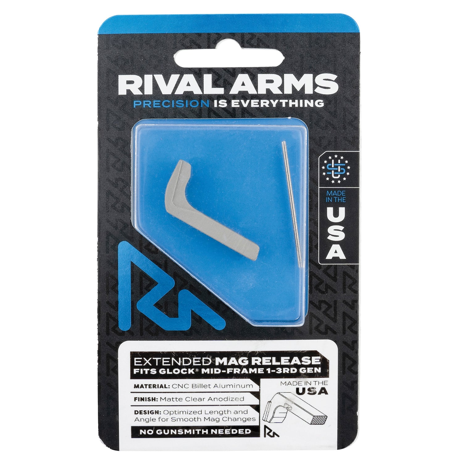 Rival Arms Extended Magazine Release for Glock Gen 3 Model - No Credit Card Fees - Low, flat rate shipping