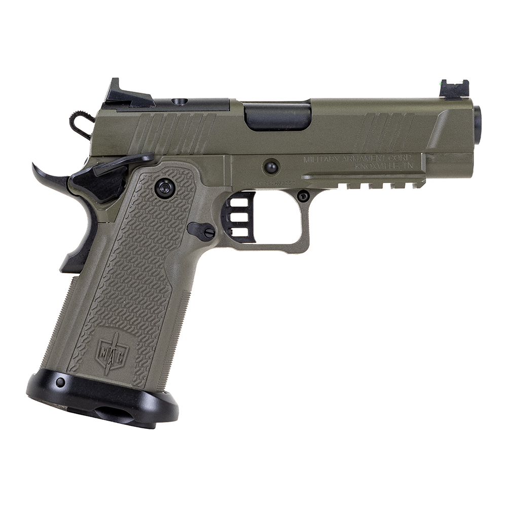 MAC MAC9 Double Stack 4.25" 9mm 17rd Pistol, OD Green - 12500019